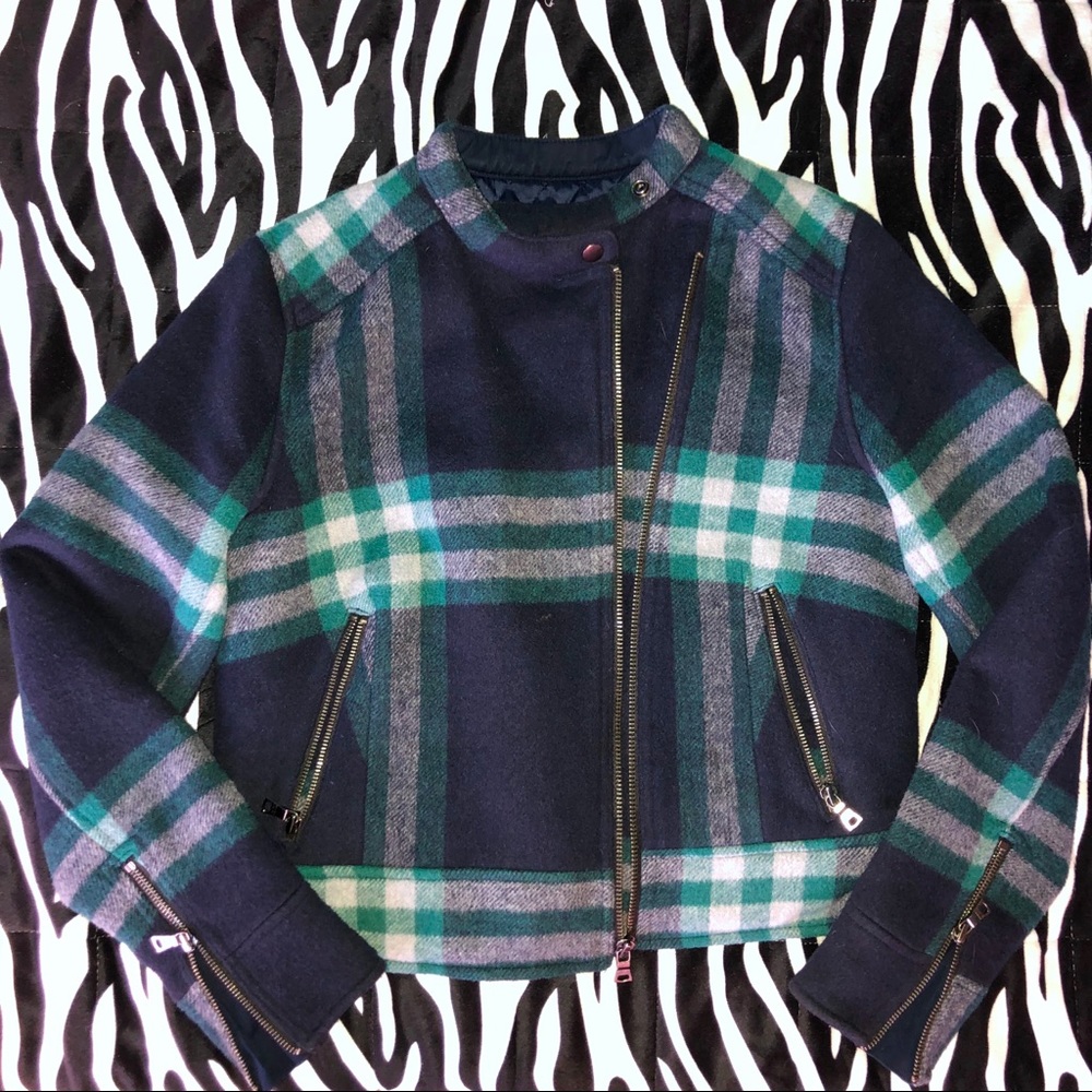 Gap Plaid Moto Jacket
